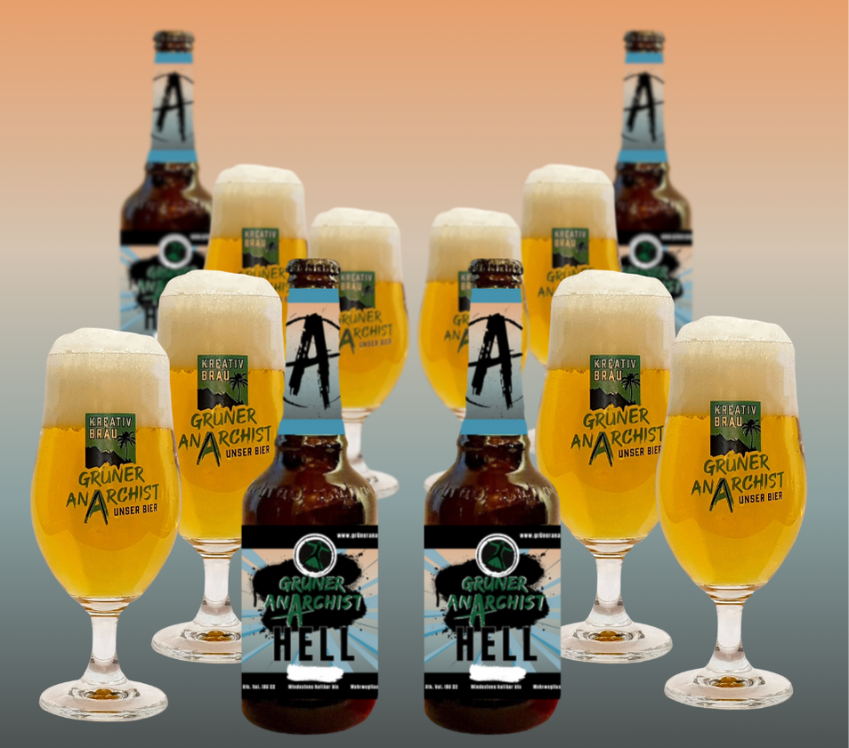 12er Bier-Genuss-Set: Hell & Biertulpen